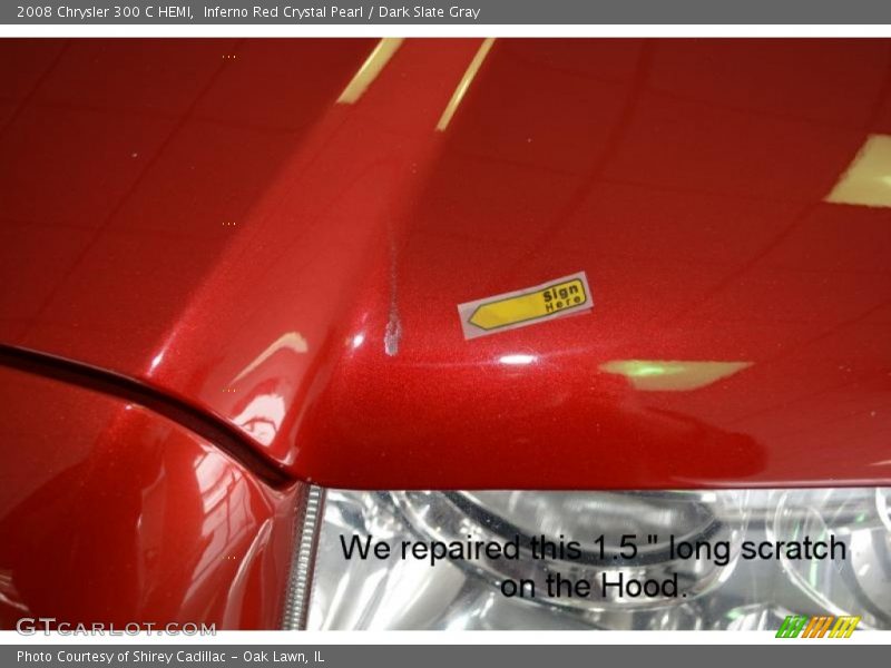 Inferno Red Crystal Pearl / Dark Slate Gray 2008 Chrysler 300 C HEMI