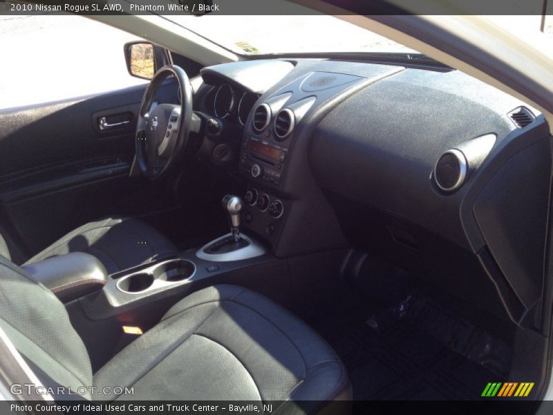 Phantom White / Black 2010 Nissan Rogue SL AWD