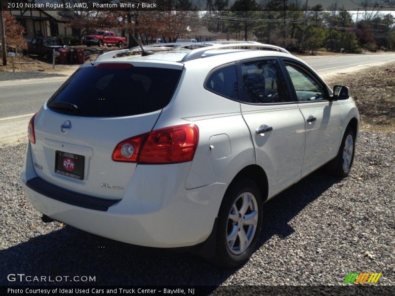 Phantom White / Black 2010 Nissan Rogue SL AWD