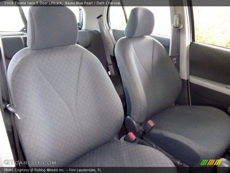 Bayou Blue Pearl / Dark Charcoal 2009 Toyota Yaris 5 Door Liftback