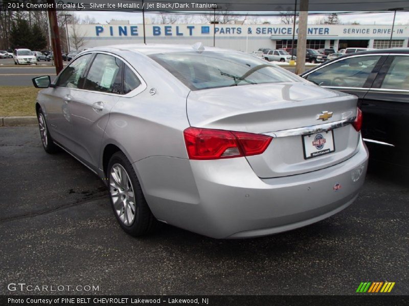 Silver Ice Metallic / Jet Black/Dark Titanium 2014 Chevrolet Impala LS