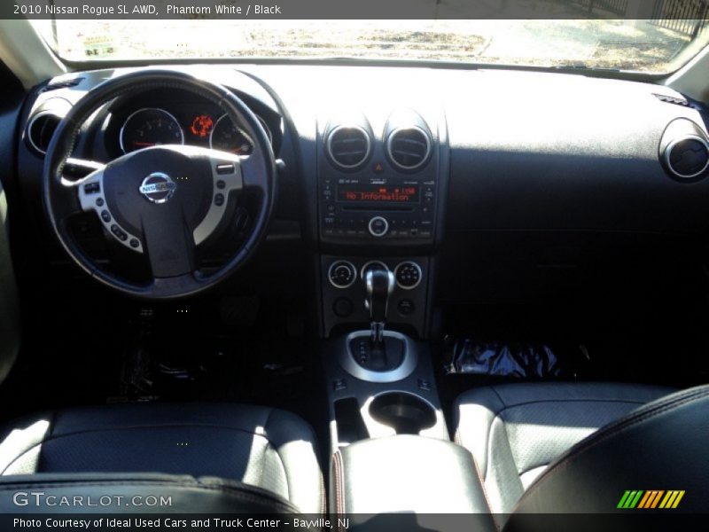 Phantom White / Black 2010 Nissan Rogue SL AWD