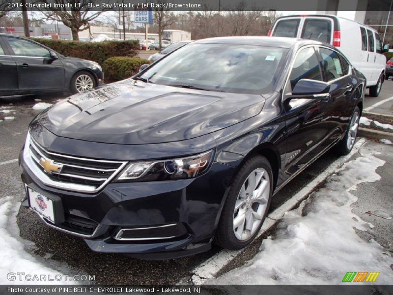 Blue Ray Metallic / Jet Black/Brownstone 2014 Chevrolet Impala LT