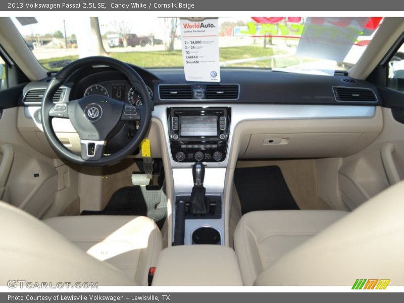 Candy White / Cornsilk Beige 2013 Volkswagen Passat 2.5L SE