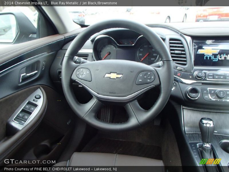 Blue Ray Metallic / Jet Black/Brownstone 2014 Chevrolet Impala LT