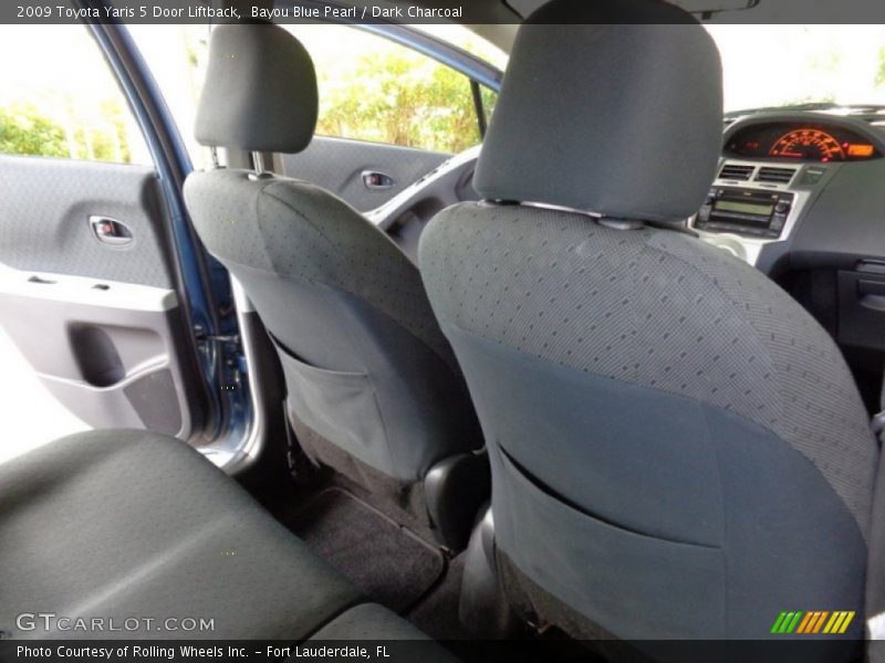 Bayou Blue Pearl / Dark Charcoal 2009 Toyota Yaris 5 Door Liftback