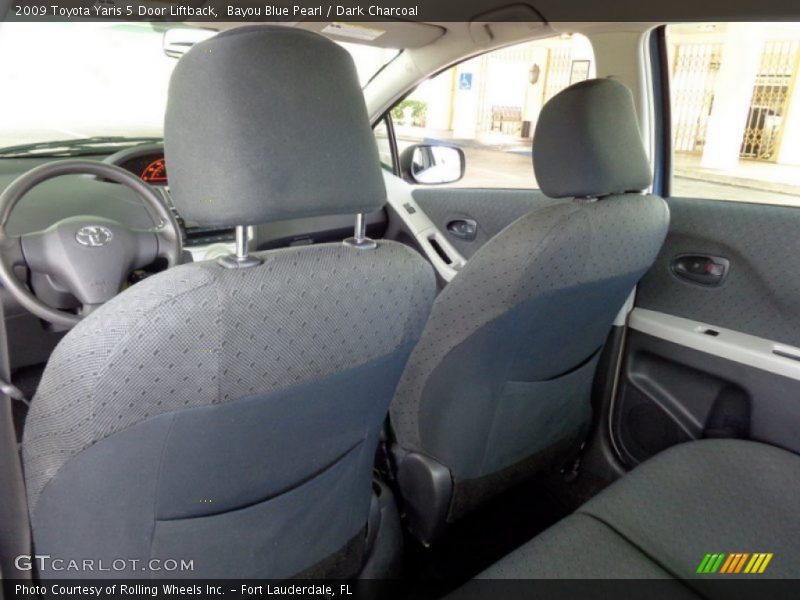 Bayou Blue Pearl / Dark Charcoal 2009 Toyota Yaris 5 Door Liftback