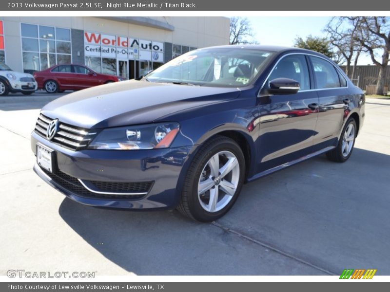 Night Blue Metallic / Titan Black 2013 Volkswagen Passat 2.5L SE