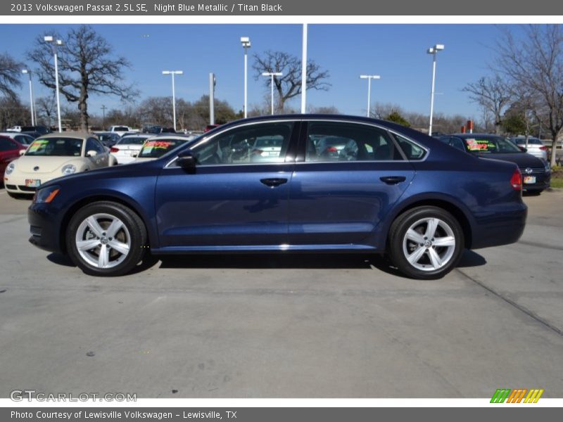 Night Blue Metallic / Titan Black 2013 Volkswagen Passat 2.5L SE