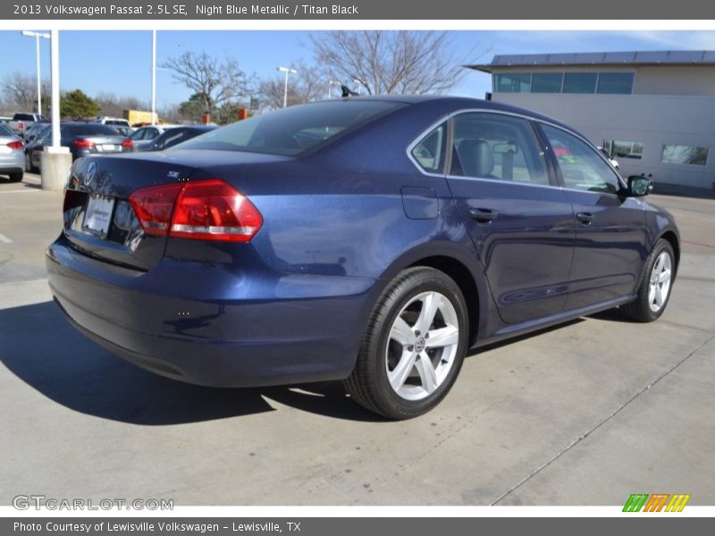 Night Blue Metallic / Titan Black 2013 Volkswagen Passat 2.5L SE
