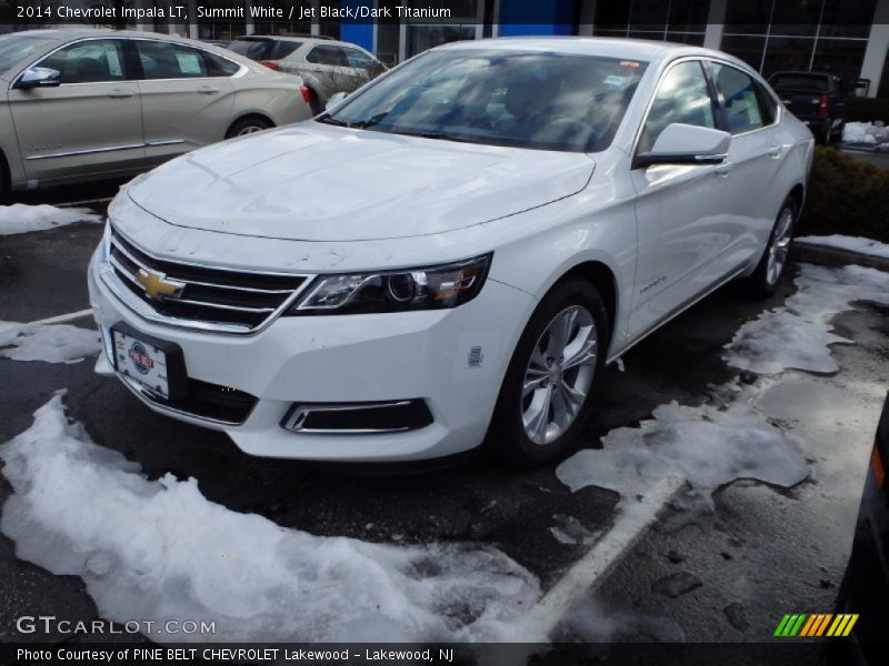 Summit White / Jet Black/Dark Titanium 2014 Chevrolet Impala LT