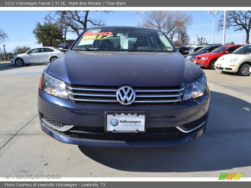 Night Blue Metallic / Titan Black 2013 Volkswagen Passat 2.5L SE