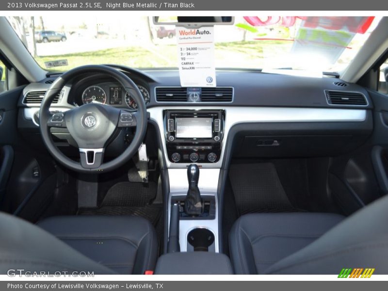 Night Blue Metallic / Titan Black 2013 Volkswagen Passat 2.5L SE