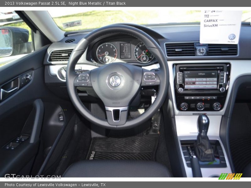 Night Blue Metallic / Titan Black 2013 Volkswagen Passat 2.5L SE