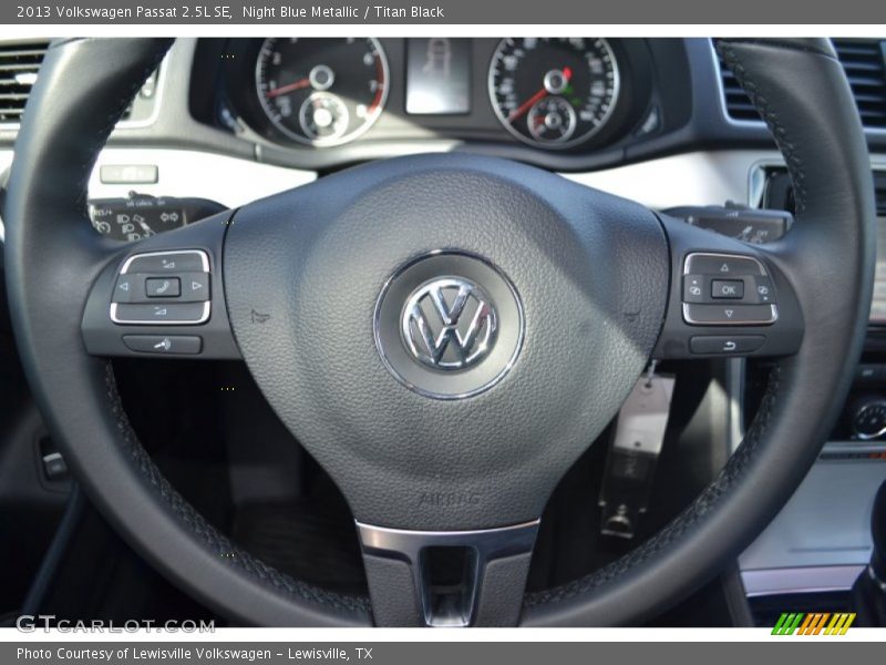 Night Blue Metallic / Titan Black 2013 Volkswagen Passat 2.5L SE
