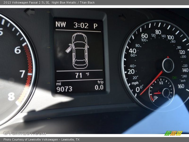 Night Blue Metallic / Titan Black 2013 Volkswagen Passat 2.5L SE