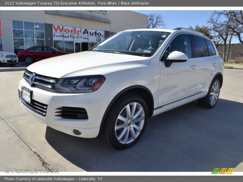 Pure White / Black Anthracite 2012 Volkswagen Touareg TDI Executive 4XMotion