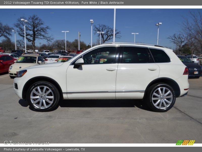 Pure White / Black Anthracite 2012 Volkswagen Touareg TDI Executive 4XMotion