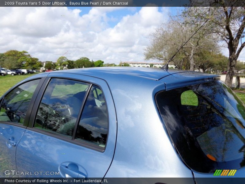 Bayou Blue Pearl / Dark Charcoal 2009 Toyota Yaris 5 Door Liftback