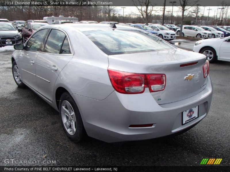 Silver Ice Metallic / Jet Black/Titanium 2014 Chevrolet Malibu LS