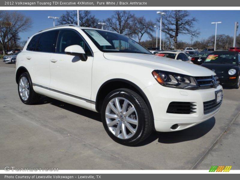 Pure White / Black Anthracite 2012 Volkswagen Touareg TDI Executive 4XMotion