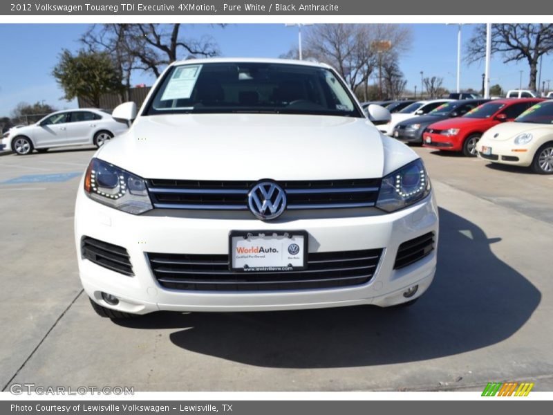 Pure White / Black Anthracite 2012 Volkswagen Touareg TDI Executive 4XMotion