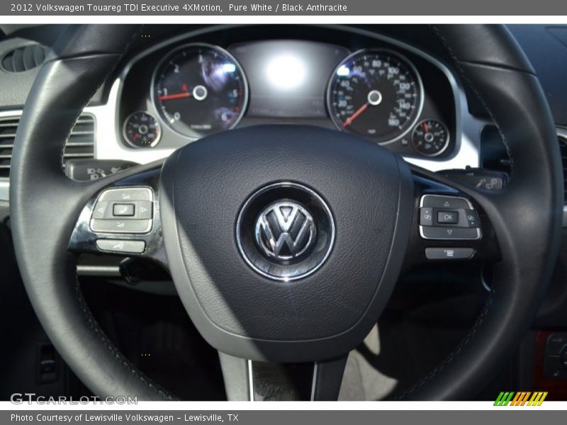 Pure White / Black Anthracite 2012 Volkswagen Touareg TDI Executive 4XMotion