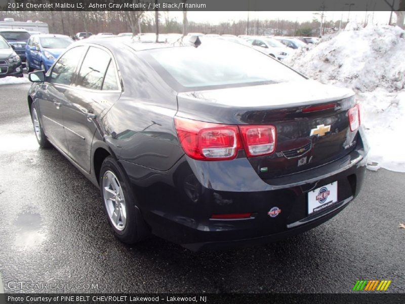 Ashen Gray Metallic / Jet Black/Titanium 2014 Chevrolet Malibu LS