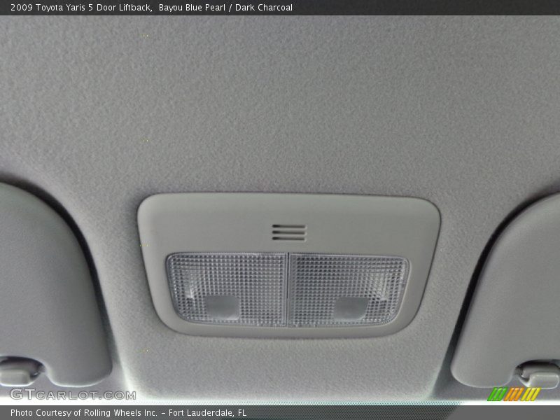 Bayou Blue Pearl / Dark Charcoal 2009 Toyota Yaris 5 Door Liftback