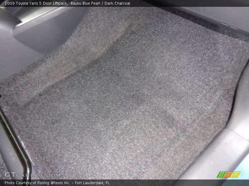 Bayou Blue Pearl / Dark Charcoal 2009 Toyota Yaris 5 Door Liftback