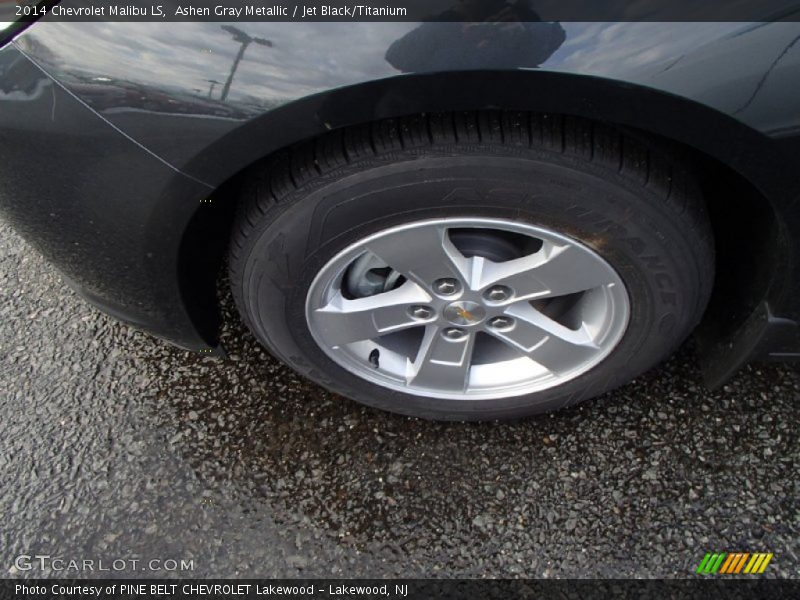 Ashen Gray Metallic / Jet Black/Titanium 2014 Chevrolet Malibu LS