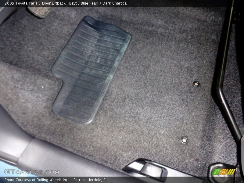 Bayou Blue Pearl / Dark Charcoal 2009 Toyota Yaris 5 Door Liftback