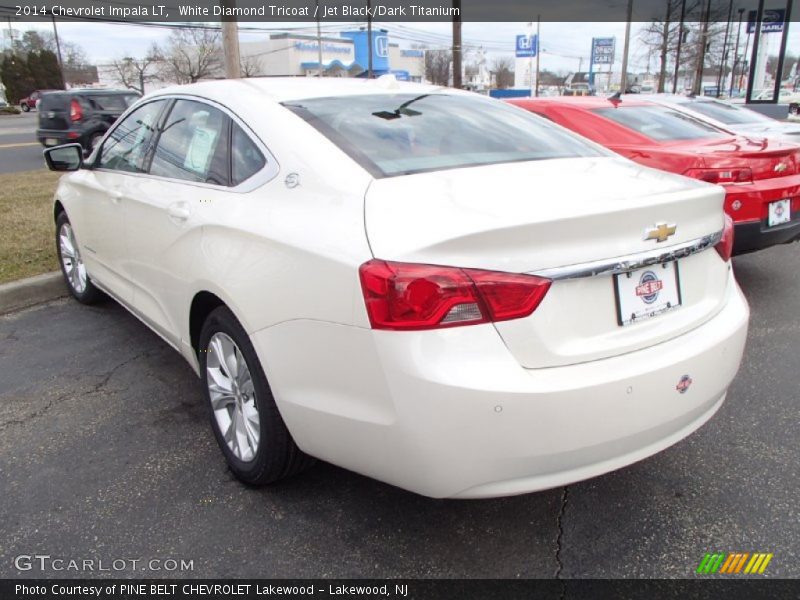 White Diamond Tricoat / Jet Black/Dark Titanium 2014 Chevrolet Impala LT