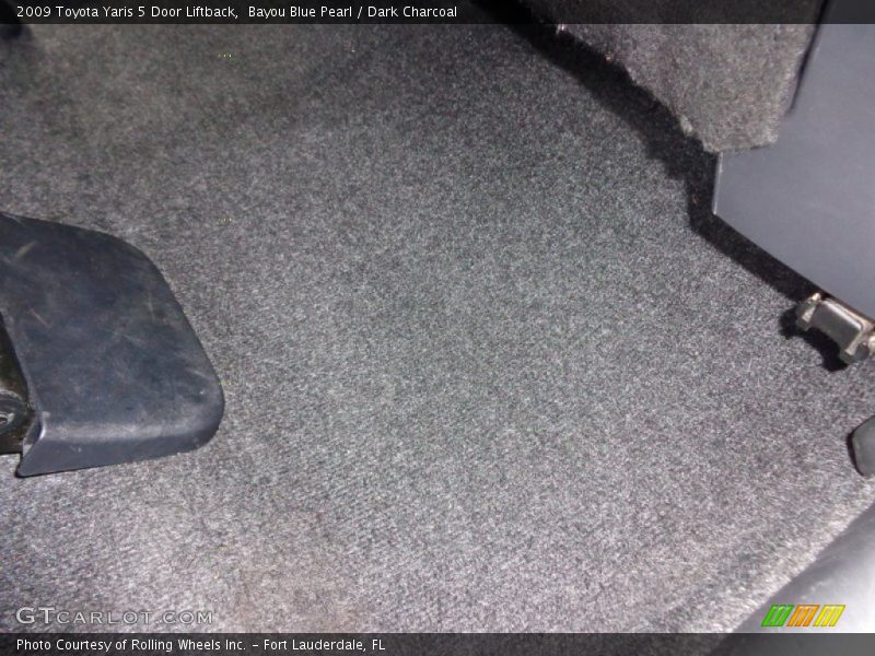 Bayou Blue Pearl / Dark Charcoal 2009 Toyota Yaris 5 Door Liftback