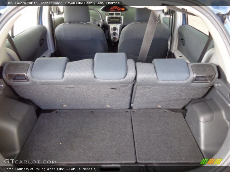 Bayou Blue Pearl / Dark Charcoal 2009 Toyota Yaris 5 Door Liftback