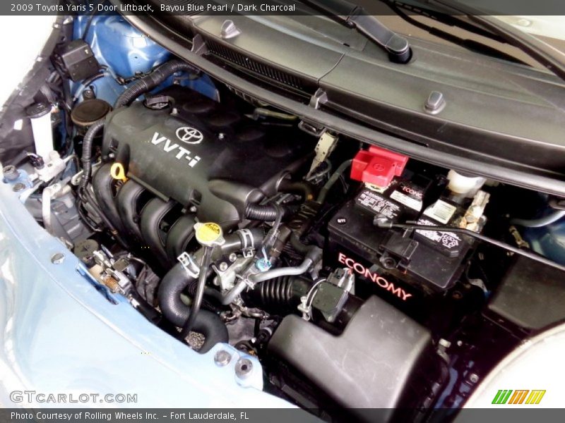 Bayou Blue Pearl / Dark Charcoal 2009 Toyota Yaris 5 Door Liftback