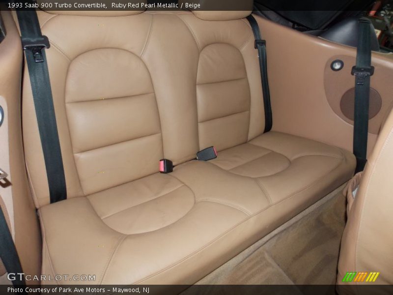Rear Seat of 1993 900 Turbo Convertible