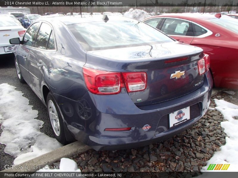 Atlantis Blue Metallic / Jet Black/Titanium 2014 Chevrolet Malibu LS