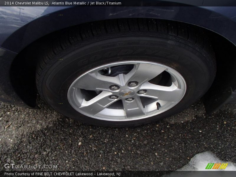 Atlantis Blue Metallic / Jet Black/Titanium 2014 Chevrolet Malibu LS