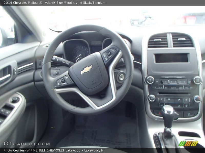 Atlantis Blue Metallic / Jet Black/Titanium 2014 Chevrolet Malibu LS