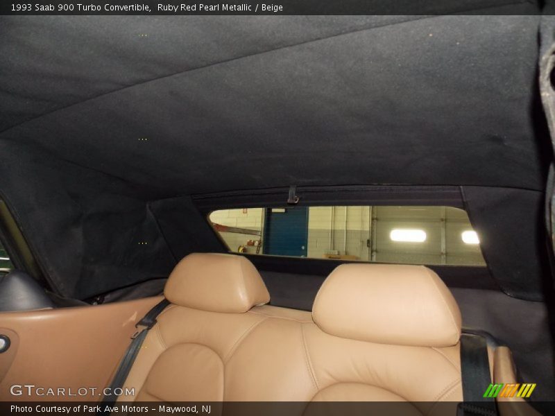 Ruby Red Pearl Metallic / Beige 1993 Saab 900 Turbo Convertible