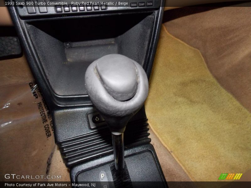 Ruby Red Pearl Metallic / Beige 1993 Saab 900 Turbo Convertible