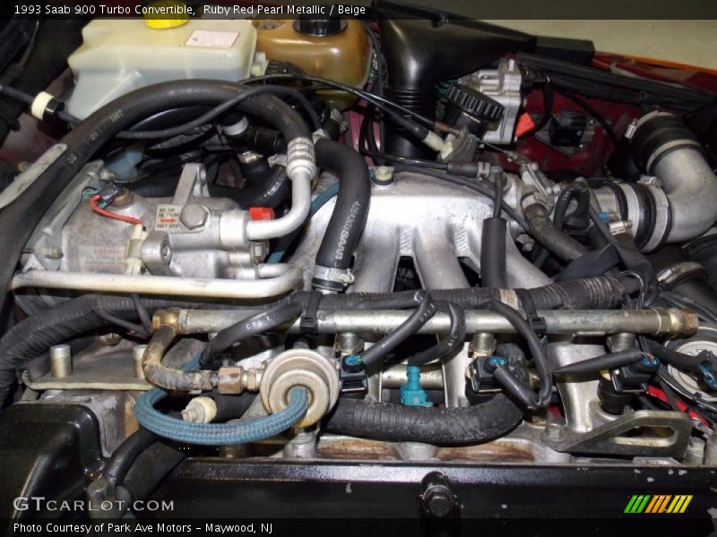 Ruby Red Pearl Metallic / Beige 1993 Saab 900 Turbo Convertible