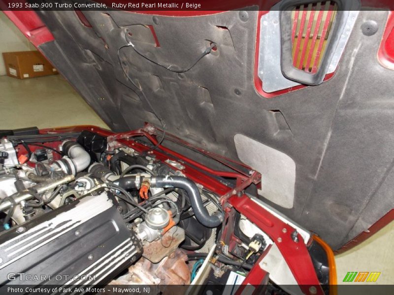 Ruby Red Pearl Metallic / Beige 1993 Saab 900 Turbo Convertible