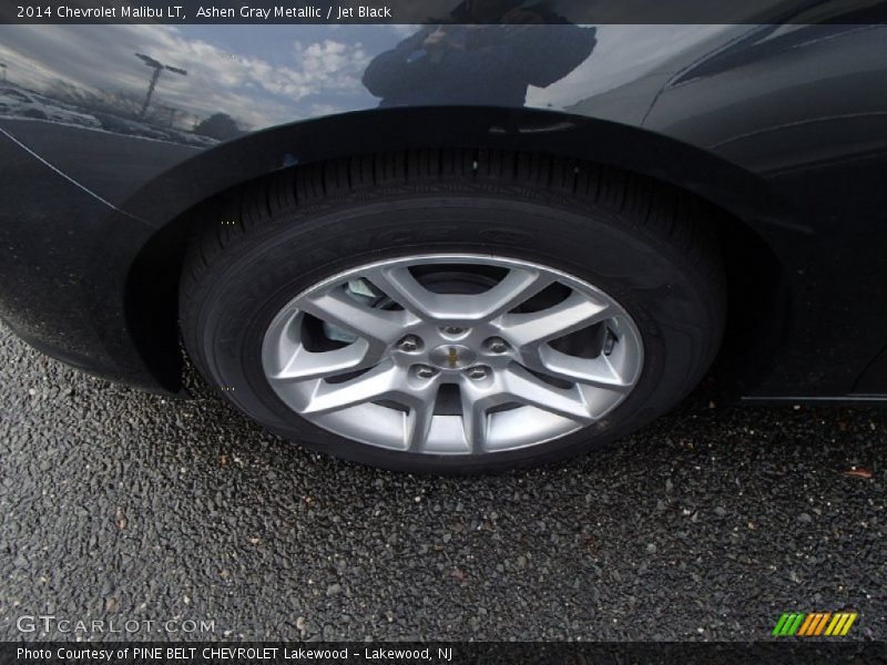 Ashen Gray Metallic / Jet Black 2014 Chevrolet Malibu LT