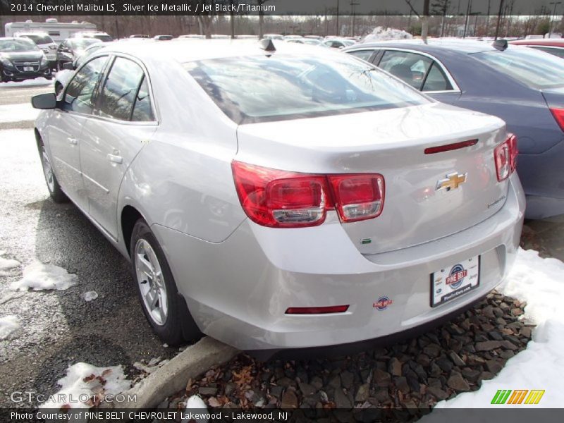 Silver Ice Metallic / Jet Black/Titanium 2014 Chevrolet Malibu LS