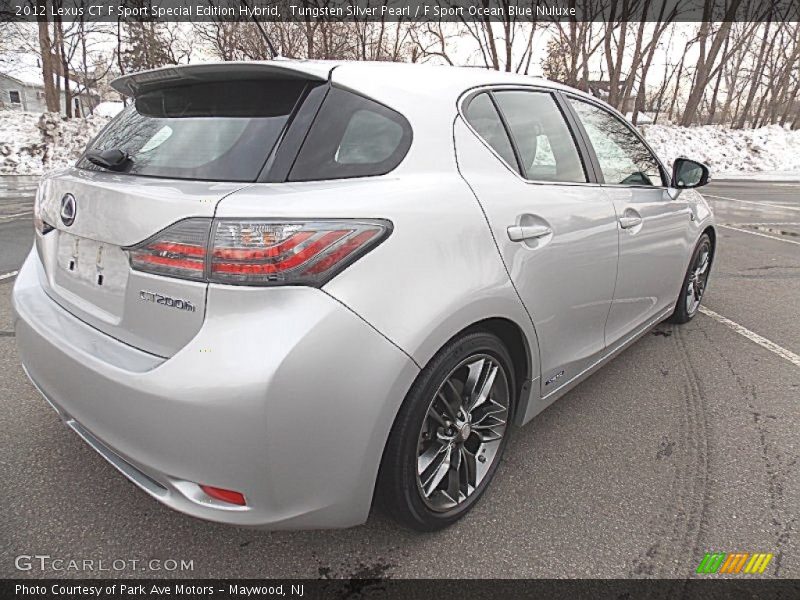 Tungsten Silver Pearl / F Sport Ocean Blue Nuluxe 2012 Lexus CT F Sport Special Edition Hybrid