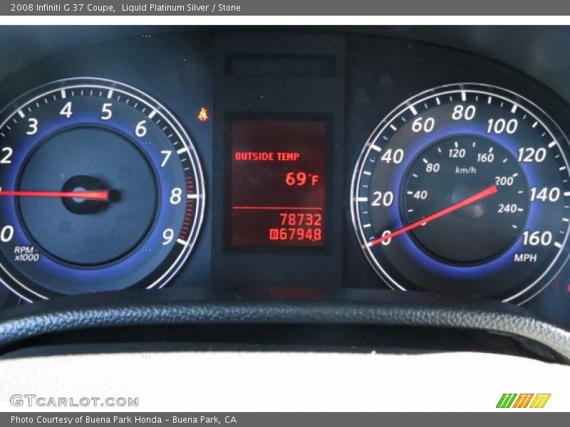 Liquid Platinum Silver / Stone 2008 Infiniti G 37 Coupe