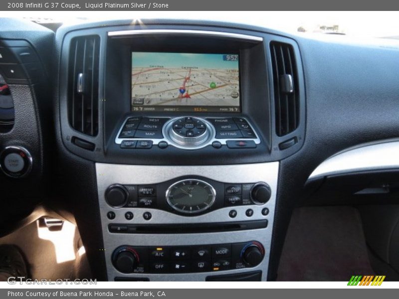 Liquid Platinum Silver / Stone 2008 Infiniti G 37 Coupe