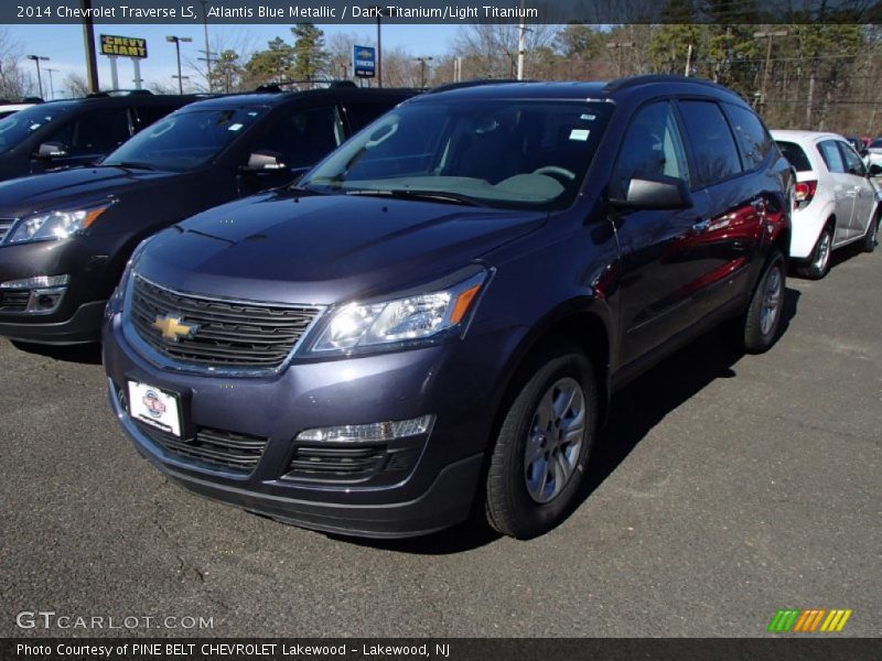 Atlantis Blue Metallic / Dark Titanium/Light Titanium 2014 Chevrolet Traverse LS